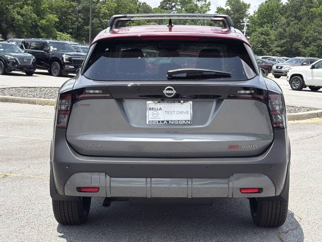 2026 Gun Metallic/Scarlet Ember Tintcoat Nissan Kicks SR AWD SUV