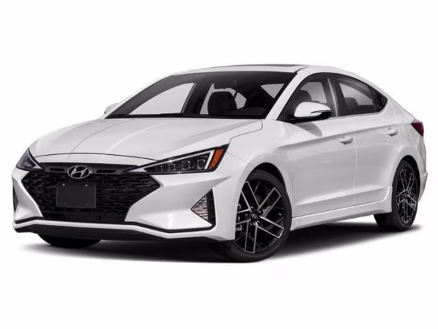 2020 Ceramic White Hyundai Elantra Sport FWD Sedan