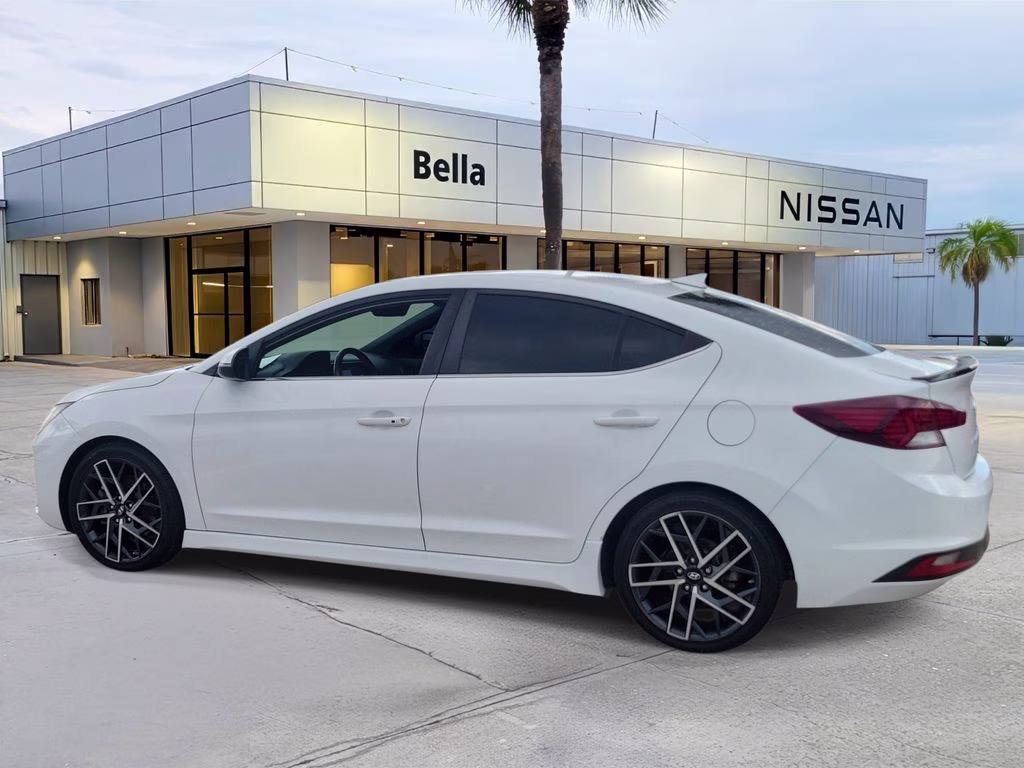 2020 Ceramic White Hyundai Elantra Sport FWD Sedan