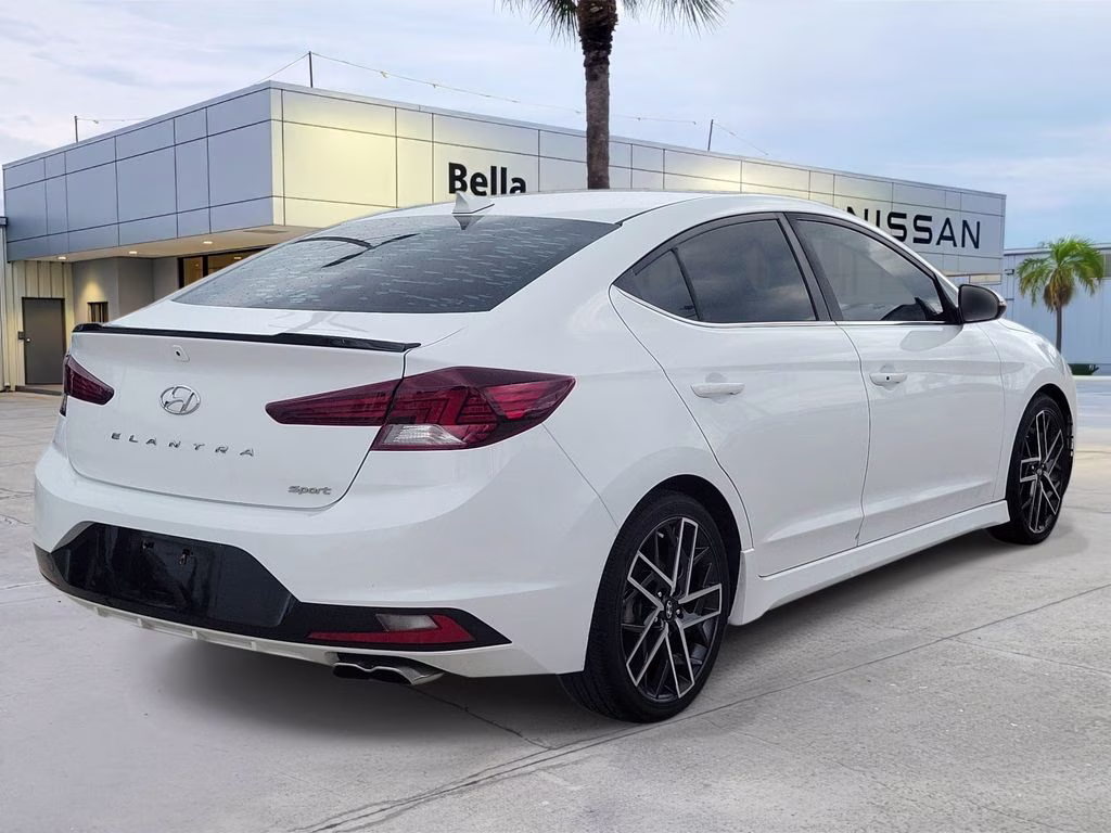 2020 Ceramic White Hyundai Elantra Sport FWD Sedan