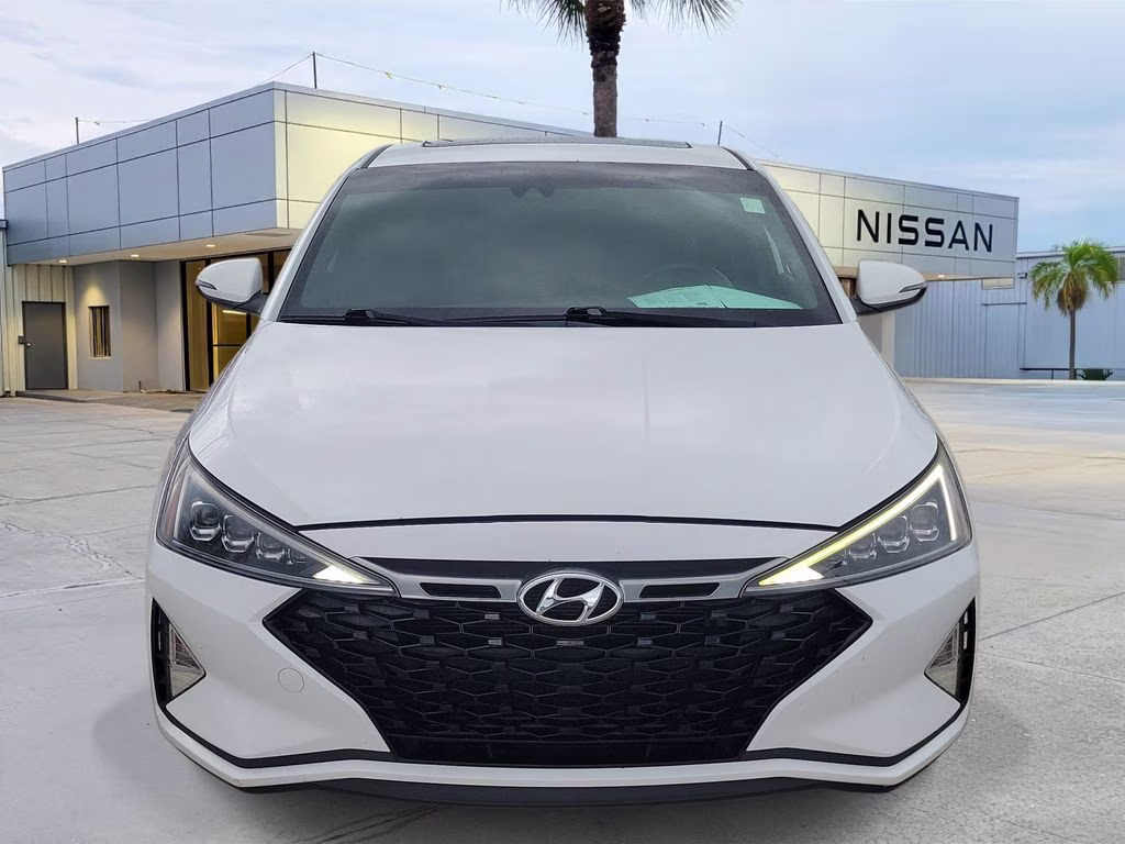 2020 Ceramic White Hyundai Elantra Sport FWD Sedan