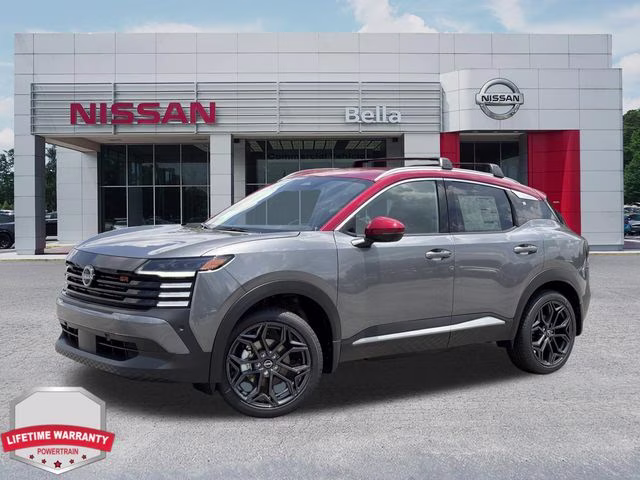 2026 Gun Metallic/Scarlet Ember Tintcoat Nissan Kicks SR AWD SUV