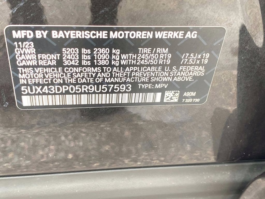 2024 Dark Graphite BMW X3 sDrive30i RWD SUV