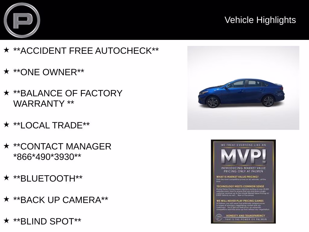 2023 Deep Sea Blue Kia Forte LXS FWD Sedan