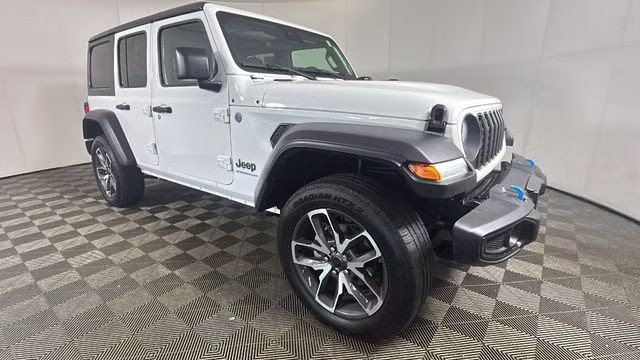 2024 Bright White Clearcoat Jeep Wrangler Sport S 4xe 4X4 SUV