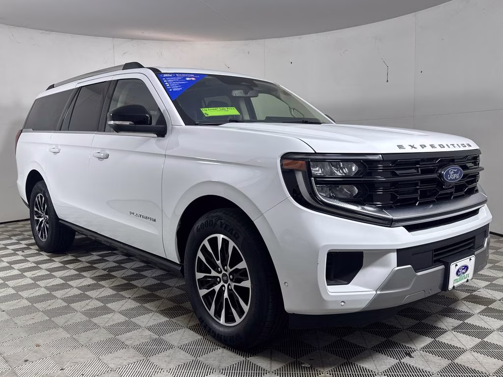 2025 Oxford White Ford Expedition Max Platinum 4X4 SUV