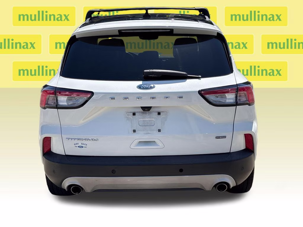 2020 Star White Metallic Tri-Coat Ford Escape Hybrid Titanium FWD SUV