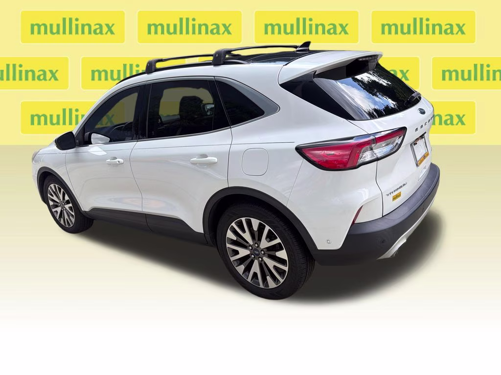 2020 Star White Metallic Tri-Coat Ford Escape Hybrid Titanium FWD SUV