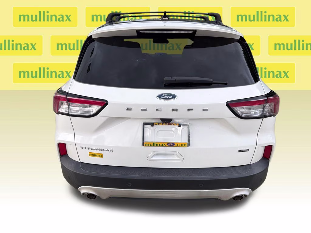 2020 Star White Metallic Tri-Coat Ford Escape Hybrid Titanium FWD SUV