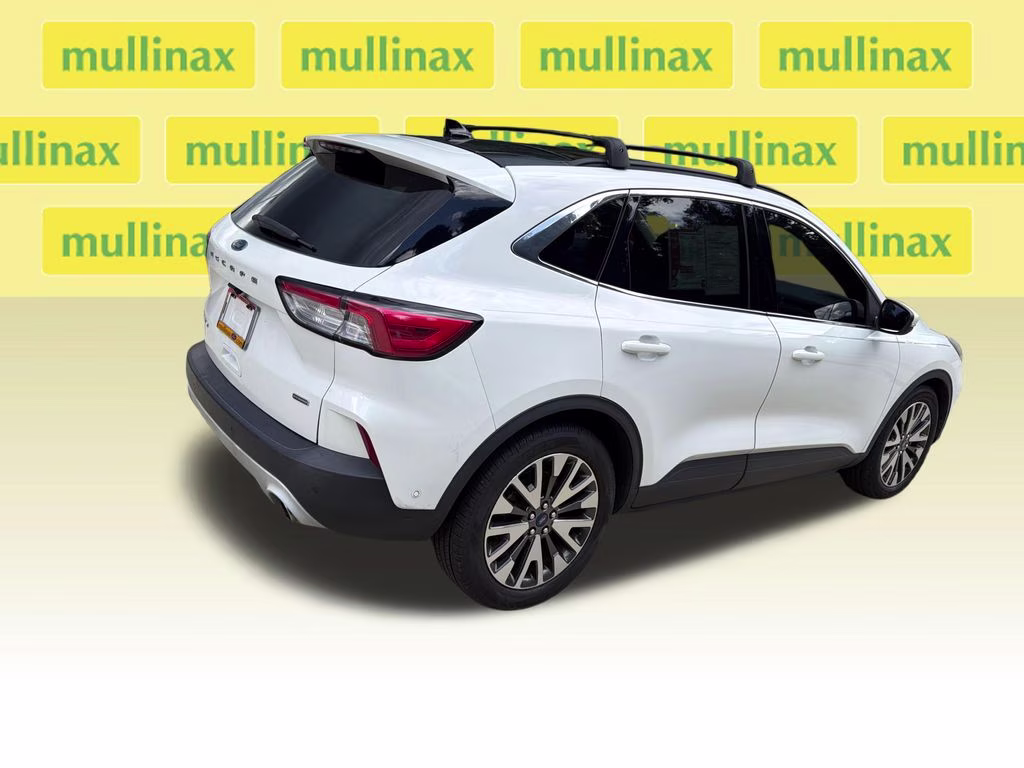 2020 Star White Metallic Tri-Coat Ford Escape Hybrid Titanium FWD SUV