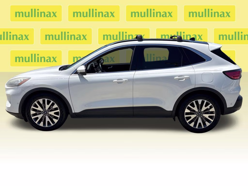 2020 Star White Metallic Tri-Coat Ford Escape Hybrid Titanium FWD SUV