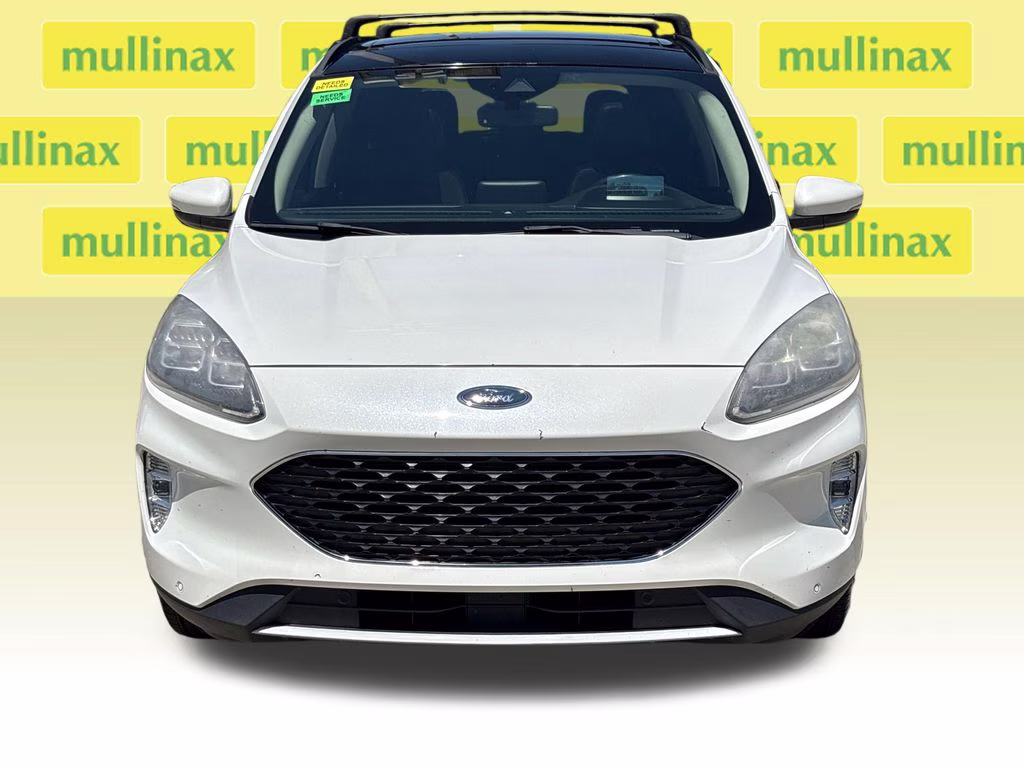 2020 Star White Metallic Tri-Coat Ford Escape Hybrid Titanium FWD SUV