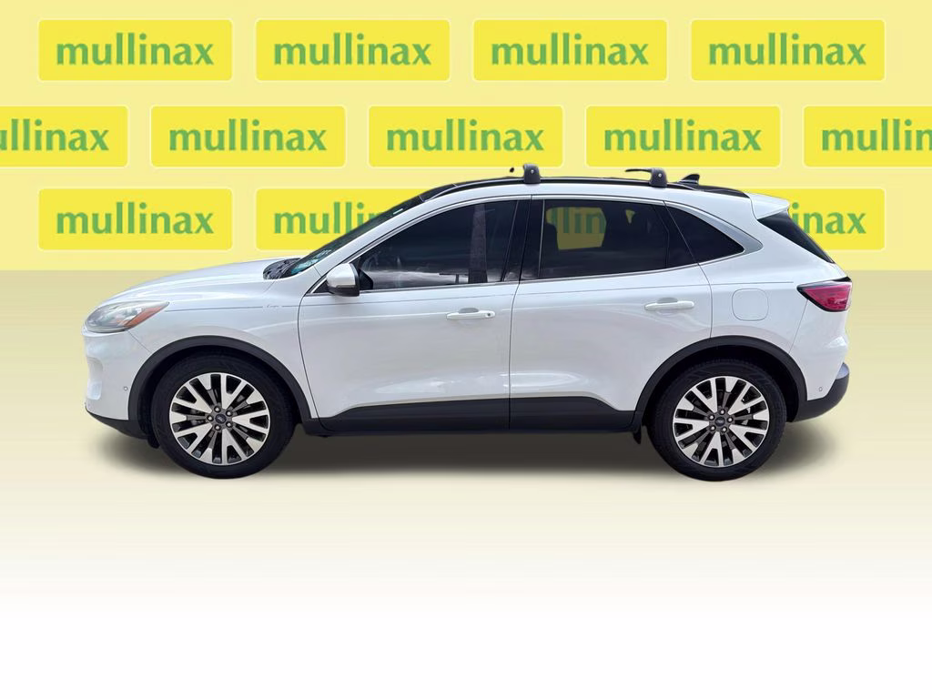 2020 Star White Metallic Tri-Coat Ford Escape Hybrid Titanium FWD SUV