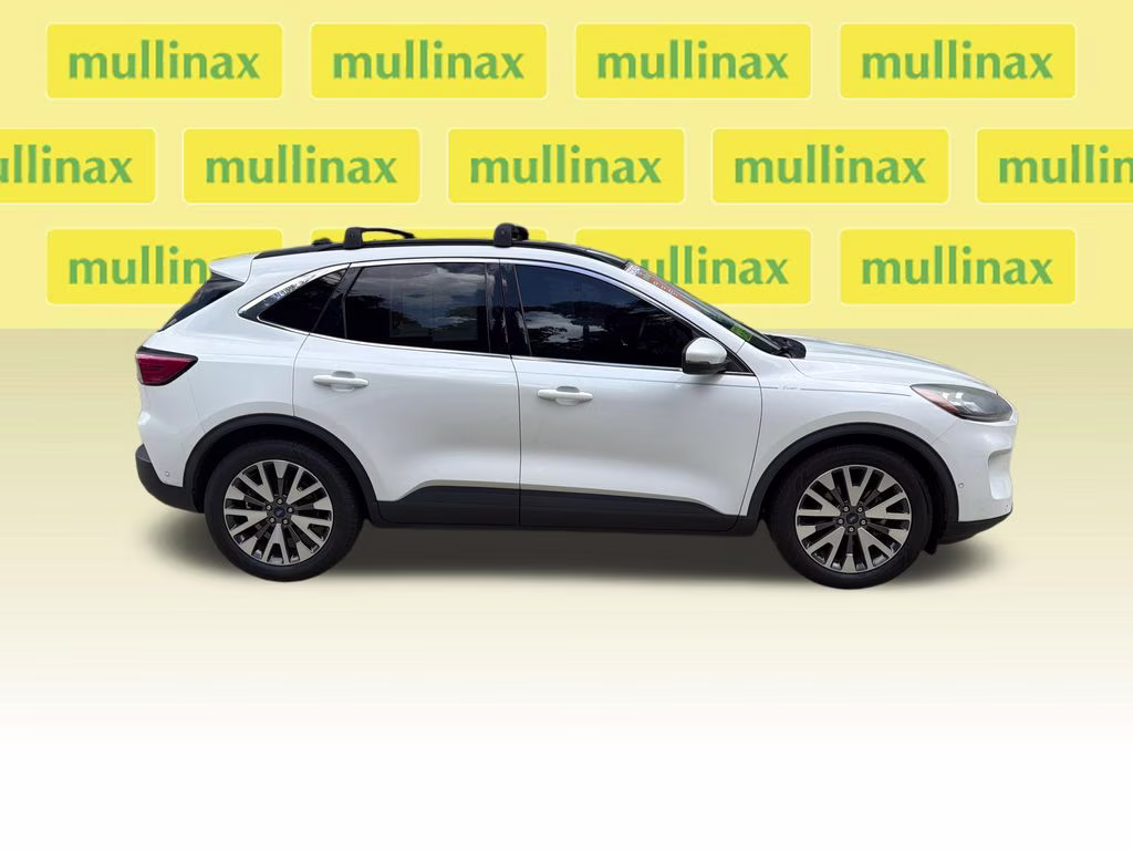 2020 Star White Metallic Tri-Coat Ford Escape Hybrid Titanium FWD SUV