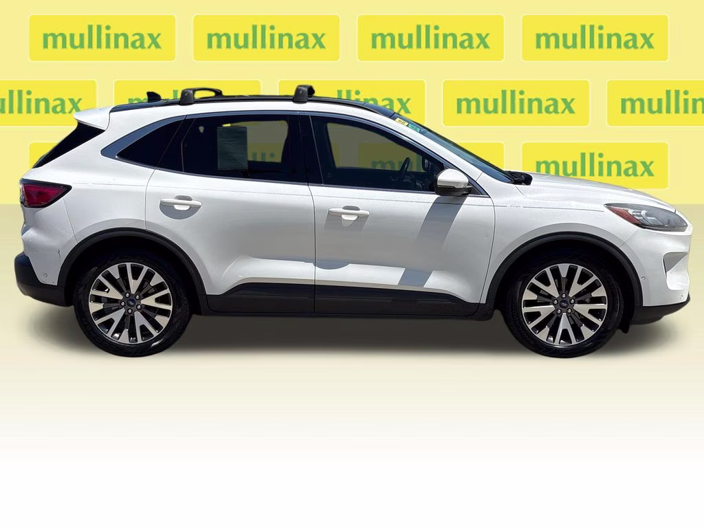 2020 Star White Metallic Tri-Coat Ford Escape Hybrid Titanium FWD SUV