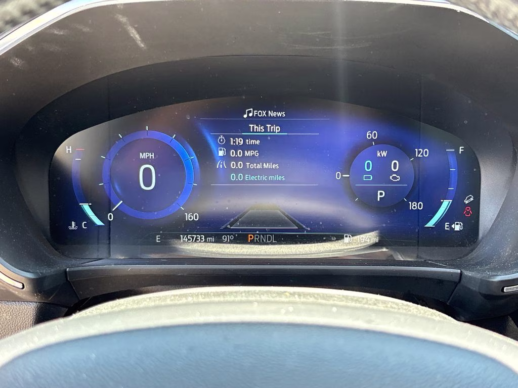 2020 Star White Metallic Tri-Coat Ford Escape Hybrid Titanium FWD SUV