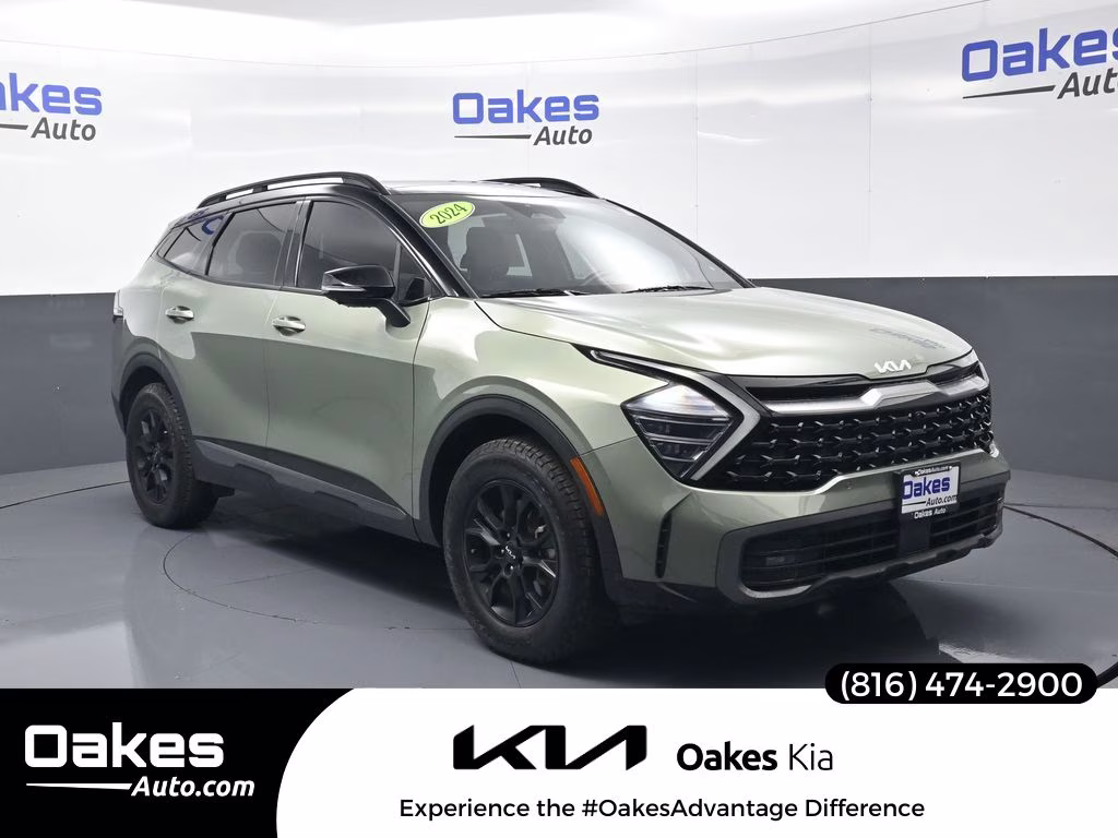 2024 Jungle Green/Ebony Black Roof Kia Sportage X-Pro Prestige AWD SUV