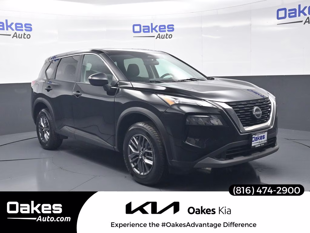 2023 Super Black Nissan Rogue S AWD SUV