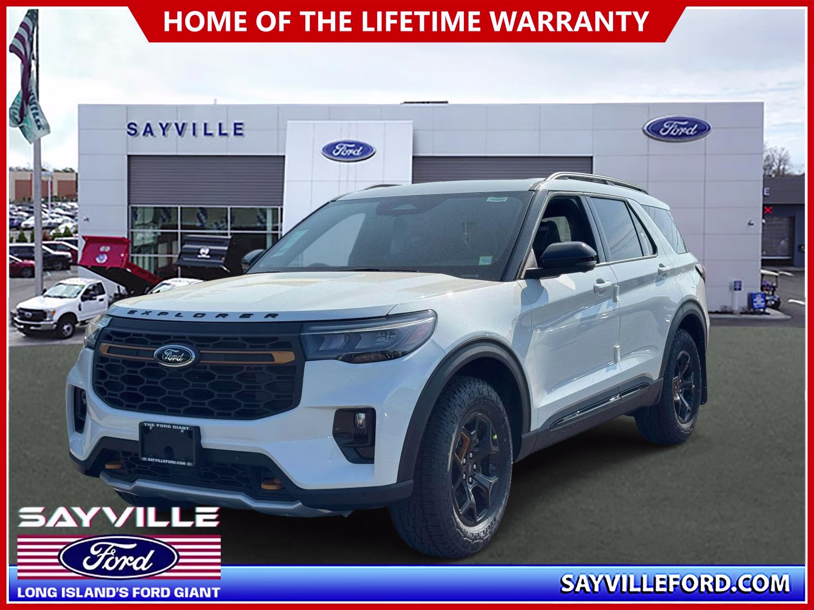 2026 White Ford Explorer Tremor 4X4 SUV