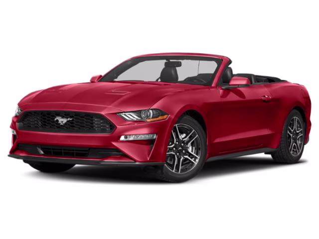 2020 Red Metallic Ford Mustang EcoBoost Premium RWD Convertible
