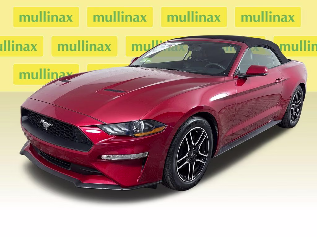 2020 Red Metallic Ford Mustang EcoBoost Premium RWD Convertible
