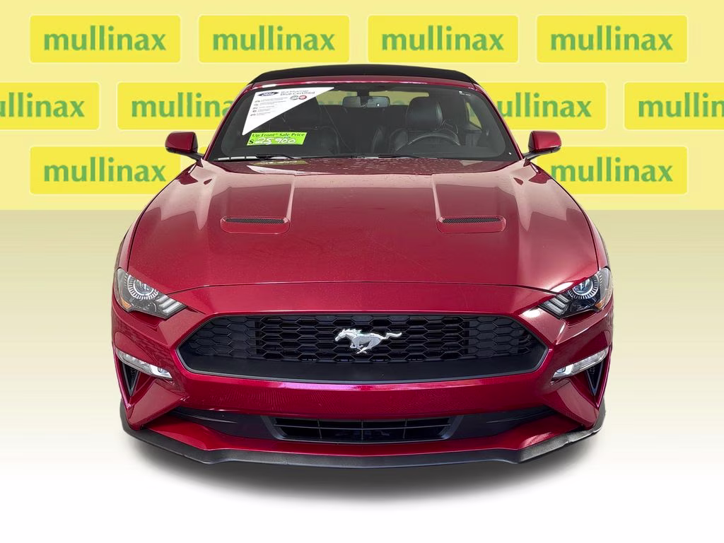 2020 Red Metallic Ford Mustang EcoBoost Premium RWD Convertible