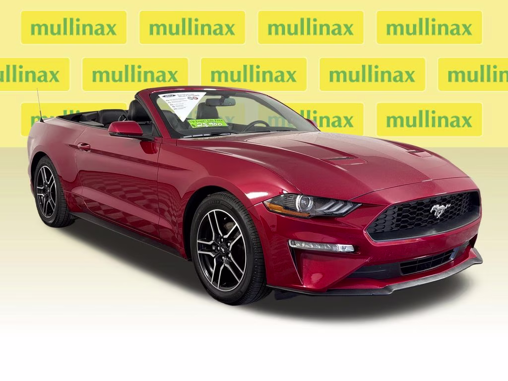 2020 Red Metallic Ford Mustang EcoBoost Premium RWD Convertible