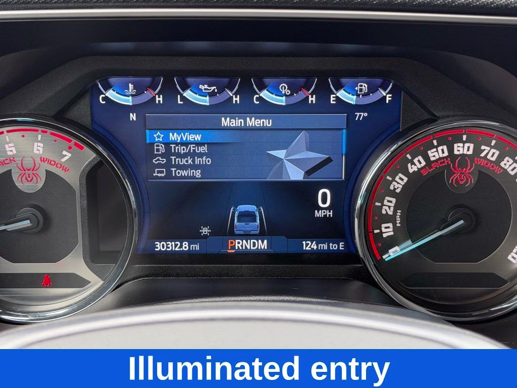 2023 Black Metallic Ford F-150 BLACK WIDOW 4X4 Truck