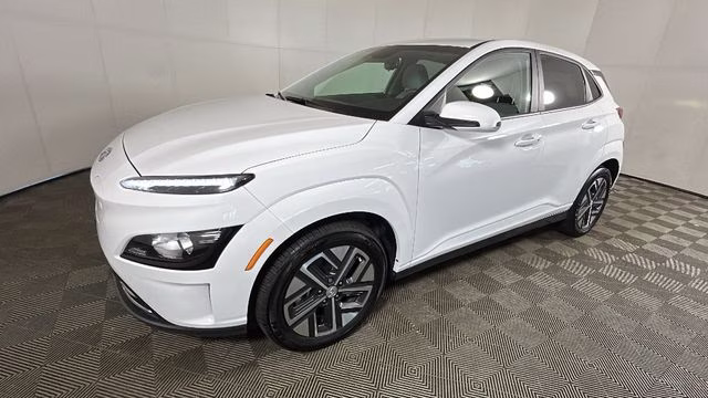 2023 Lunar White Hyundai Kona Electric SE FWD SUV