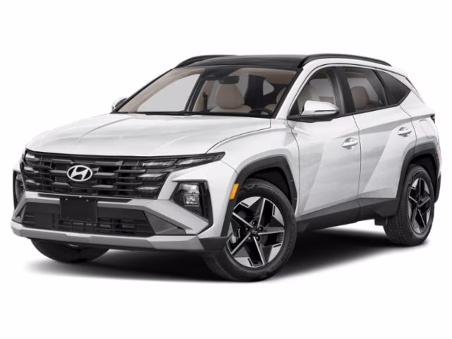 2025 Creamy White Pearl Hyundai Tucson Hybrid SEL Convenience AWD SUV