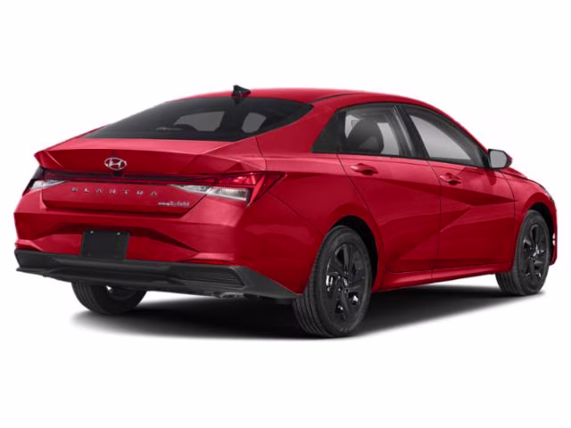 2023 Ultimate Red Hyundai Elantra Hybrid Blue FWD Sedan