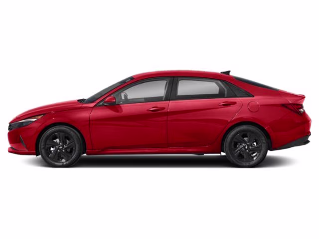 2023 Ultimate Red Hyundai Elantra Hybrid Blue FWD Sedan