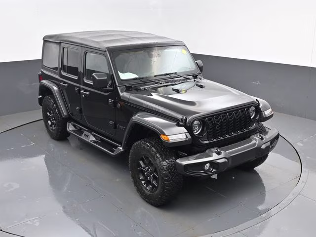 2024 Black Clearcoat Jeep Wrangler Willys 4X4 SUV