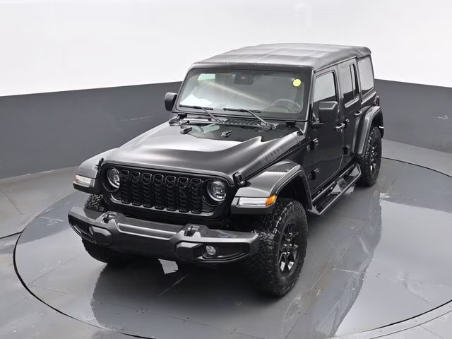 2024 Black Clearcoat Jeep Wrangler Willys 4X4 SUV