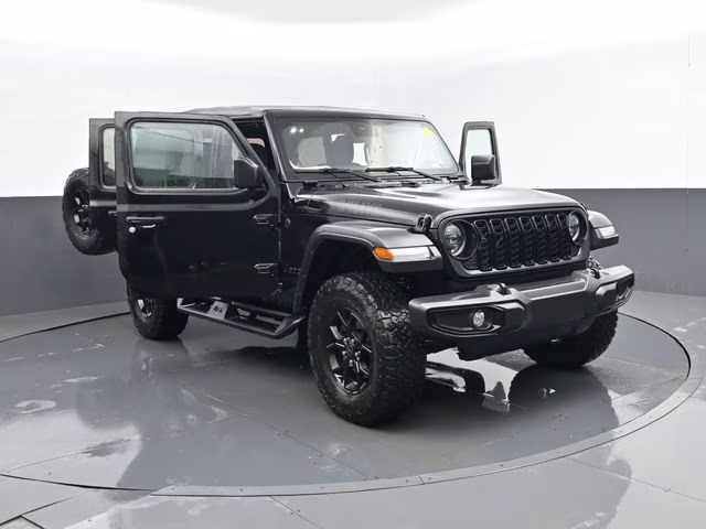 2024 Black Clearcoat Jeep Wrangler Willys 4X4 SUV