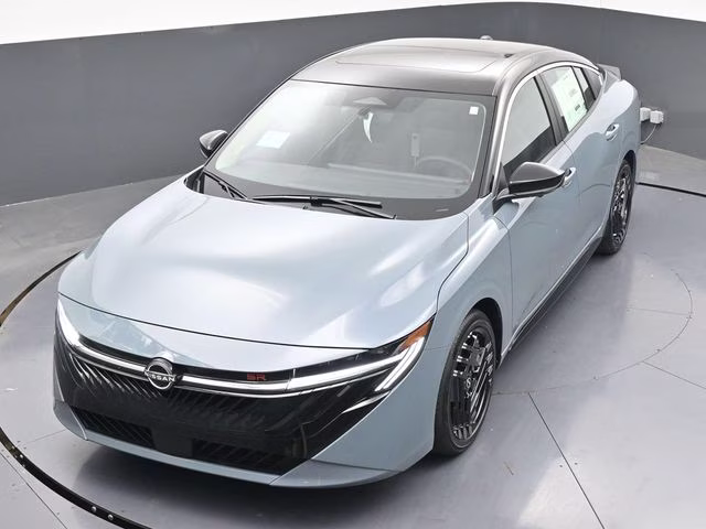 2026 Atlantic Gray/Super Black Nissan Sentra SR FWD Sedan