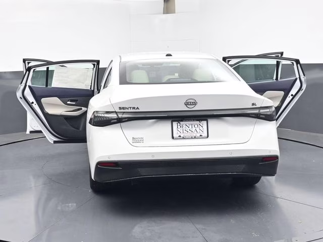 2026 Aspen White Tricoat Nissan Sentra SL FWD Sedan