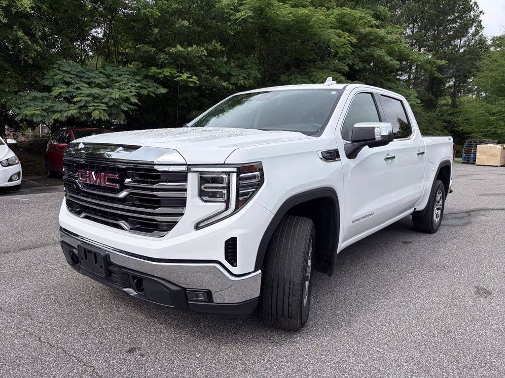 2025 Summit White GMC Sierra 1500 SLT 4X4 Truck