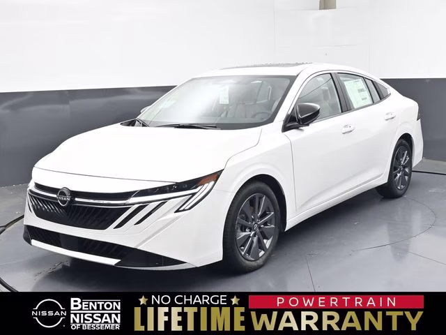 2026 Aspen White Tricoat Nissan Sentra SL FWD Sedan