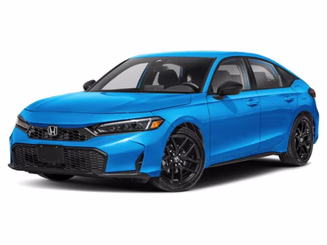 2026 Boost Blue Pearl Honda Civic Sport FWD Hatchback