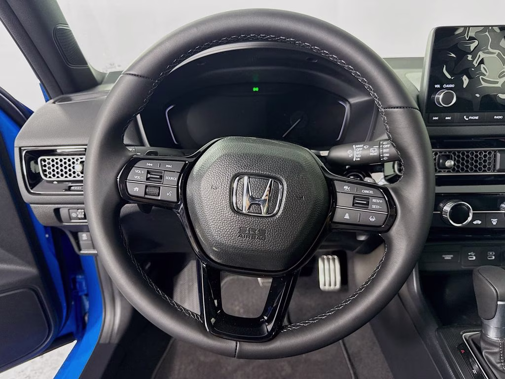 2026 Boost Blue Pearl Honda Civic Sport FWD Hatchback