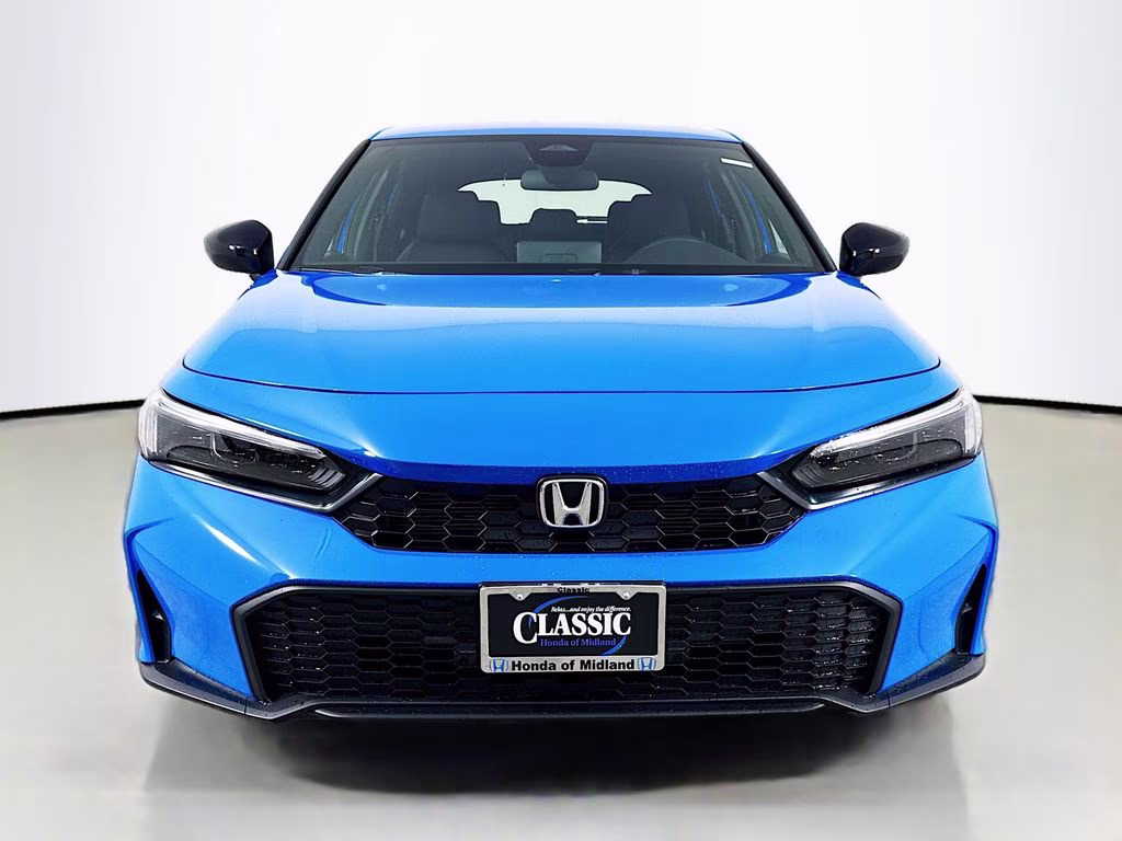 2026 Boost Blue Pearl Honda Civic Sport FWD Hatchback