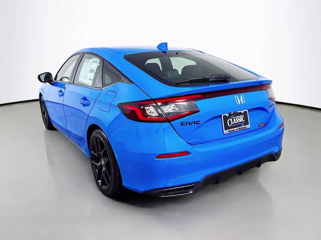 2026 Boost Blue Pearl Honda Civic Sport FWD Hatchback