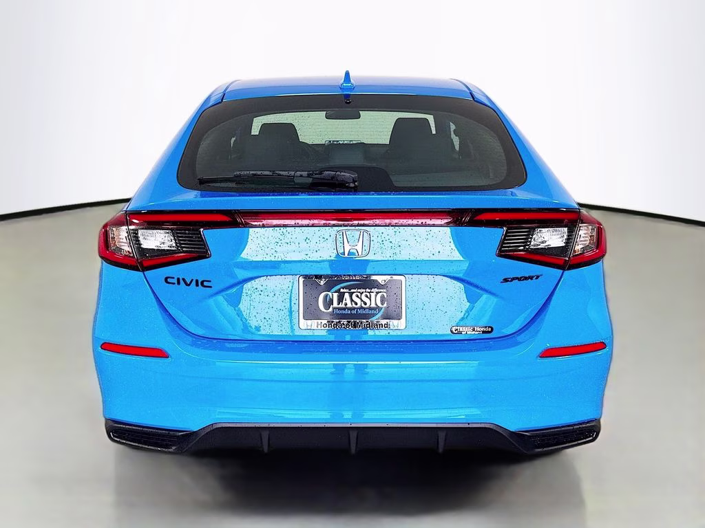 2026 Boost Blue Pearl Honda Civic Sport FWD Hatchback
