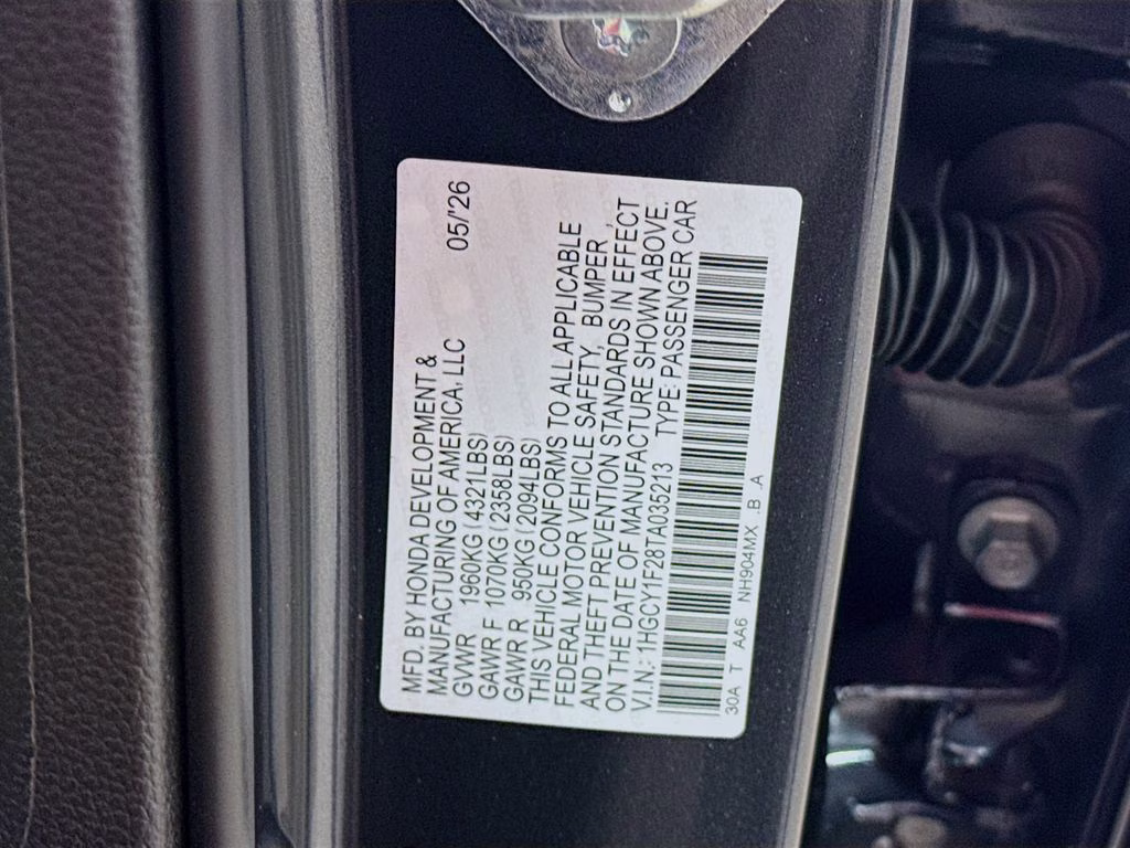 2026 Meteorite Gray Metallic Honda Accord LX FWD Sedan
