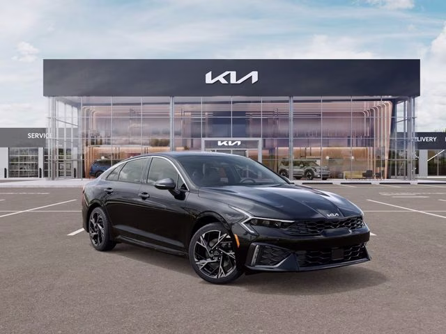 2026 Aurora Black Pearl Kia K5 GT-Line AWD Sedan