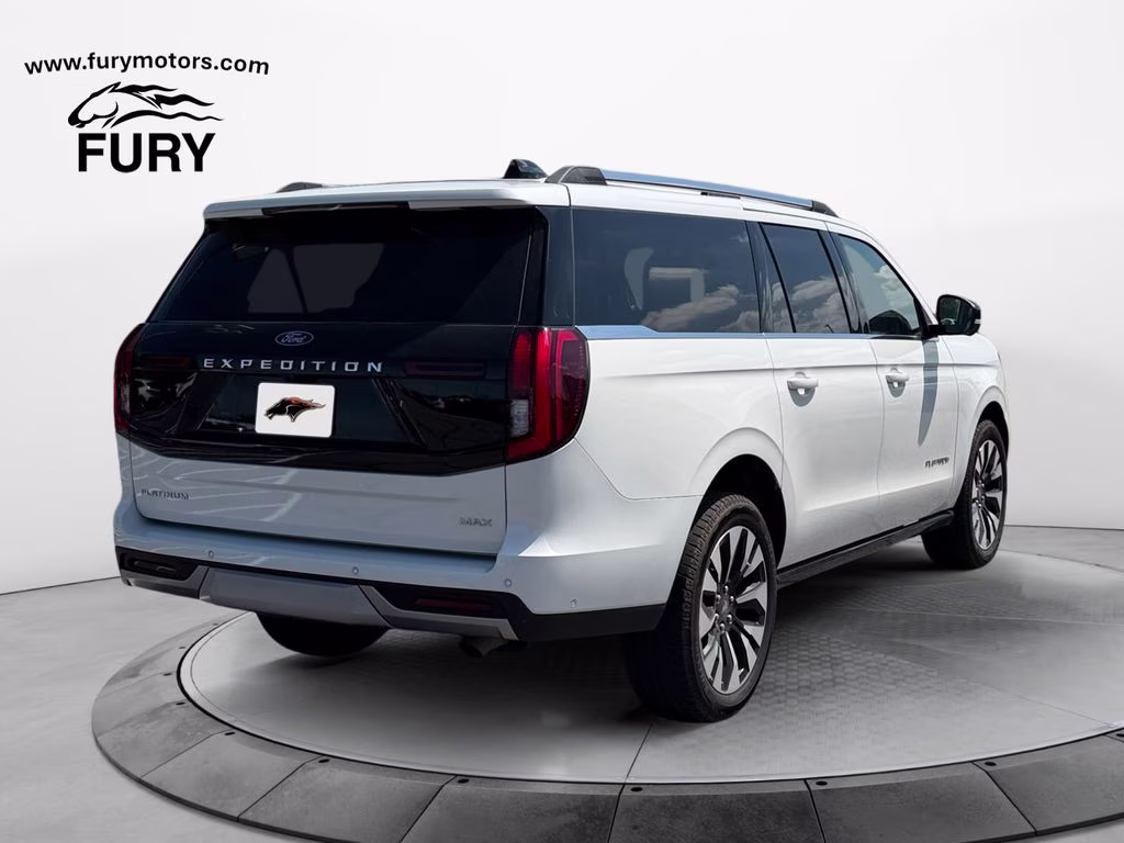 2025 Star White Metallic Tri-Coat Ford Expedition Max Platinum w/Drivers Package 4X4 SUV