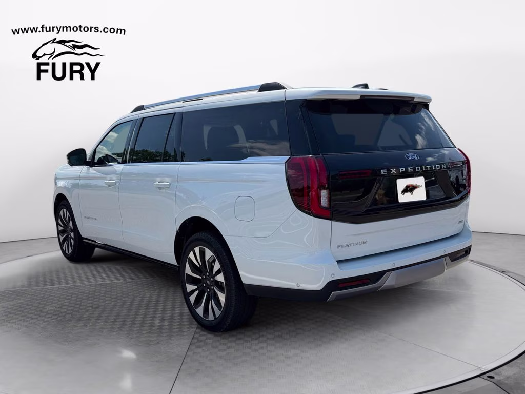 2025 Star White Metallic Tri-Coat Ford Expedition Max Platinum w/Drivers Package 4X4 SUV