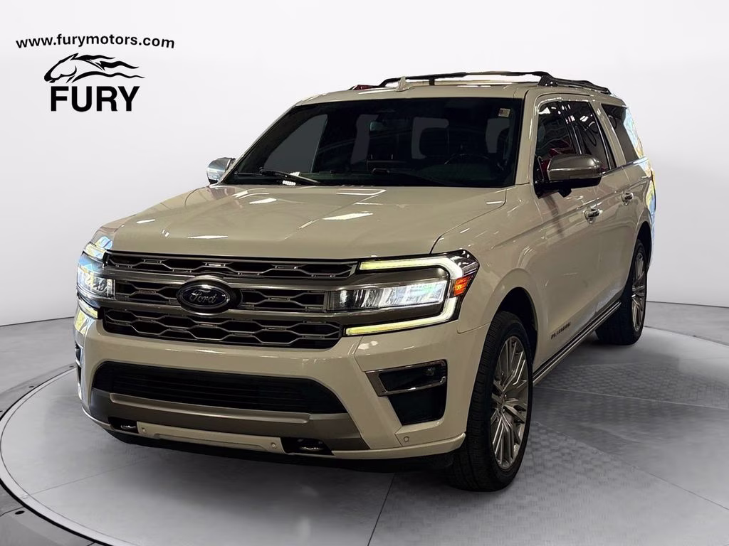 2023 Star White Metallic Tri-Coat Ford Expedition Max Platinum w/HD Trailer Tow Pkg 4X4 SUV