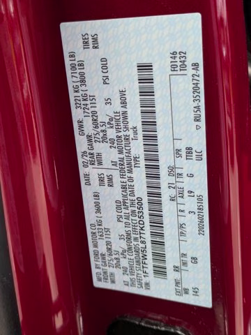 2026 Ruby Red Ford F-150 LARIAT 4X4 Truck